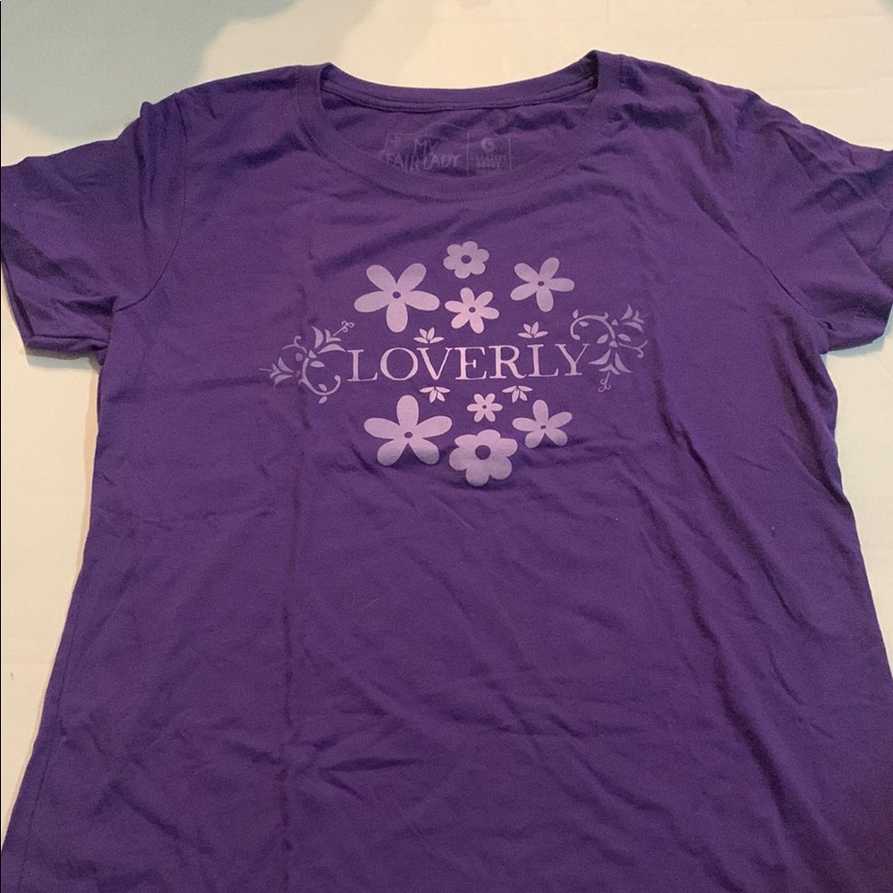 Purple My Fair Lady Theater Loverly Graphic T-Shirt